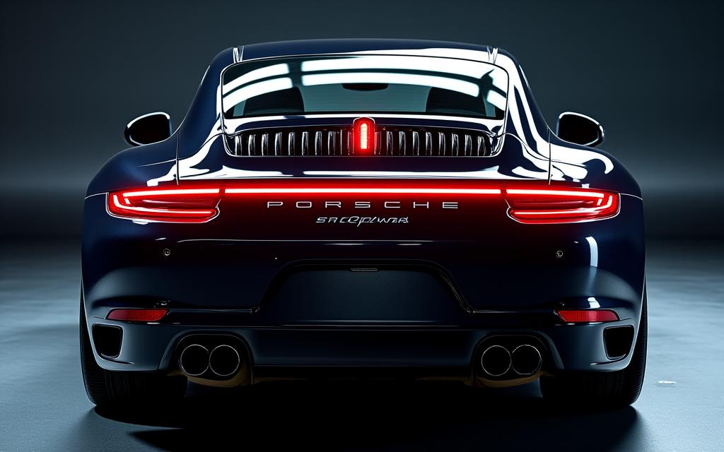 세라믹 코팅이 완료된 포르쉐 911 후면